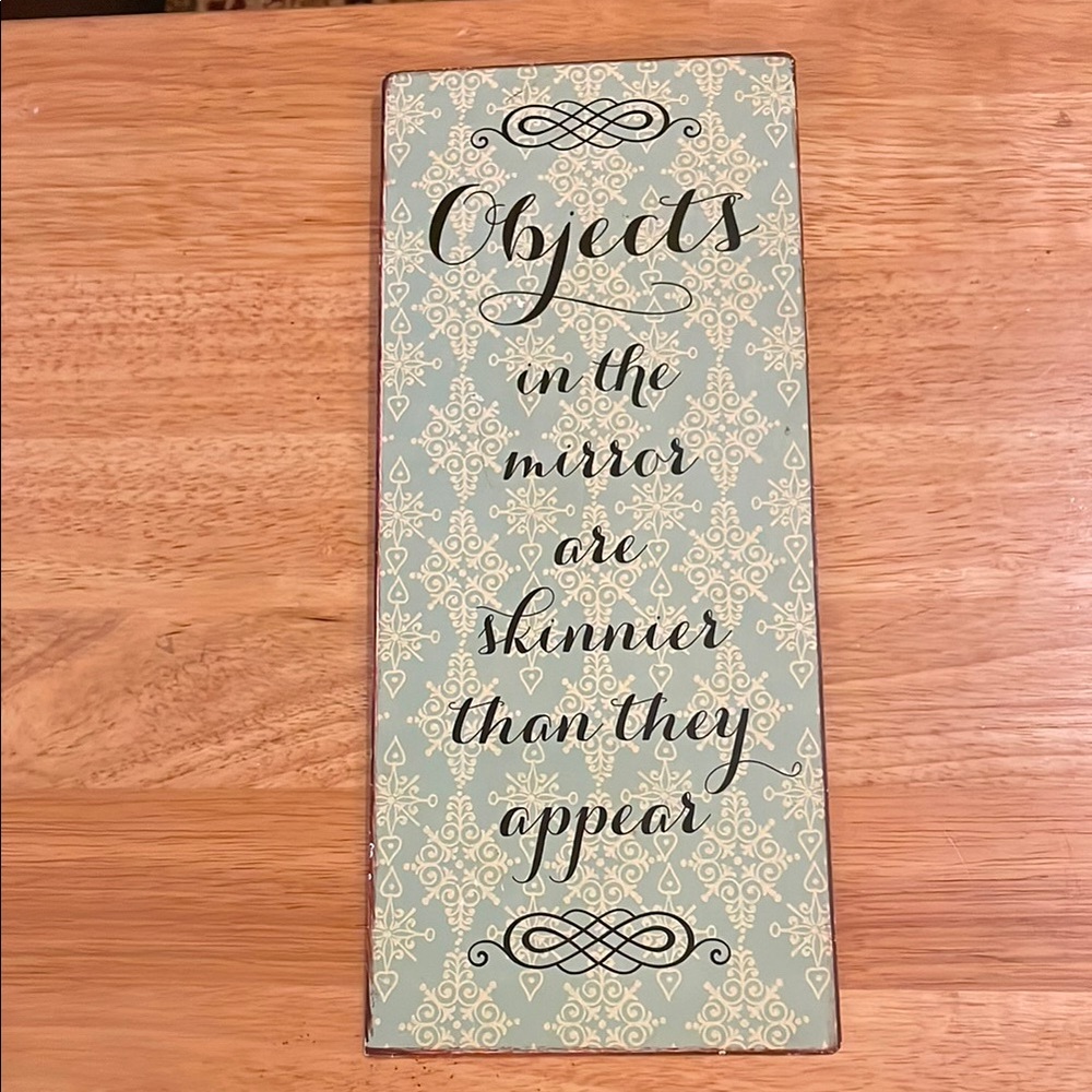 Decorative Wall Plaque with Inspirational Quote
